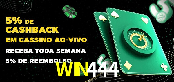 Promoções do cassino ao Vivo WIN444